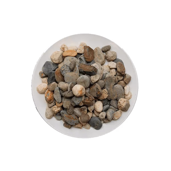 1 1/2" SALT AND PEPPER — white, gray rock for landscaping