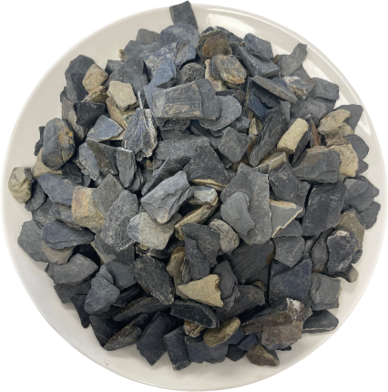 1" Black Slate Chips - Image 1
