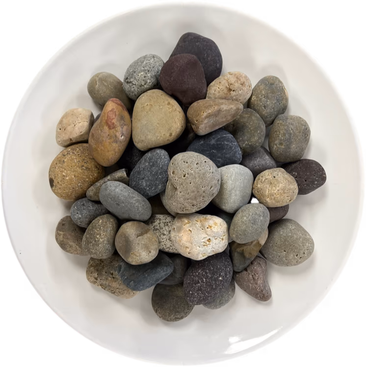 Guijarros Mezclados de Playa Mexicana 1"-2" — mixed rock for landscaping