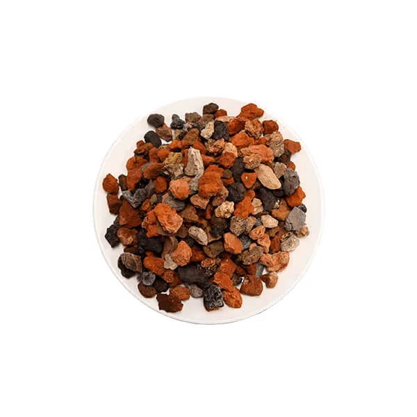 3/4" LAVA ARCOIRIS — black, red, brown, rainbow lava for landscaping