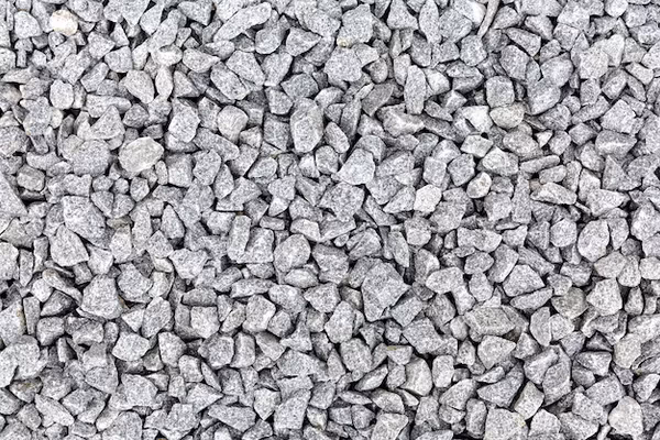 Bulk landscape gravel and rock ready to be measured and delivered in Roseville