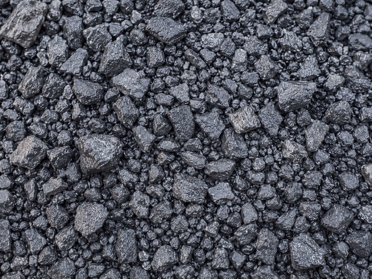 Black Diamond Rock used in a landscaped garden