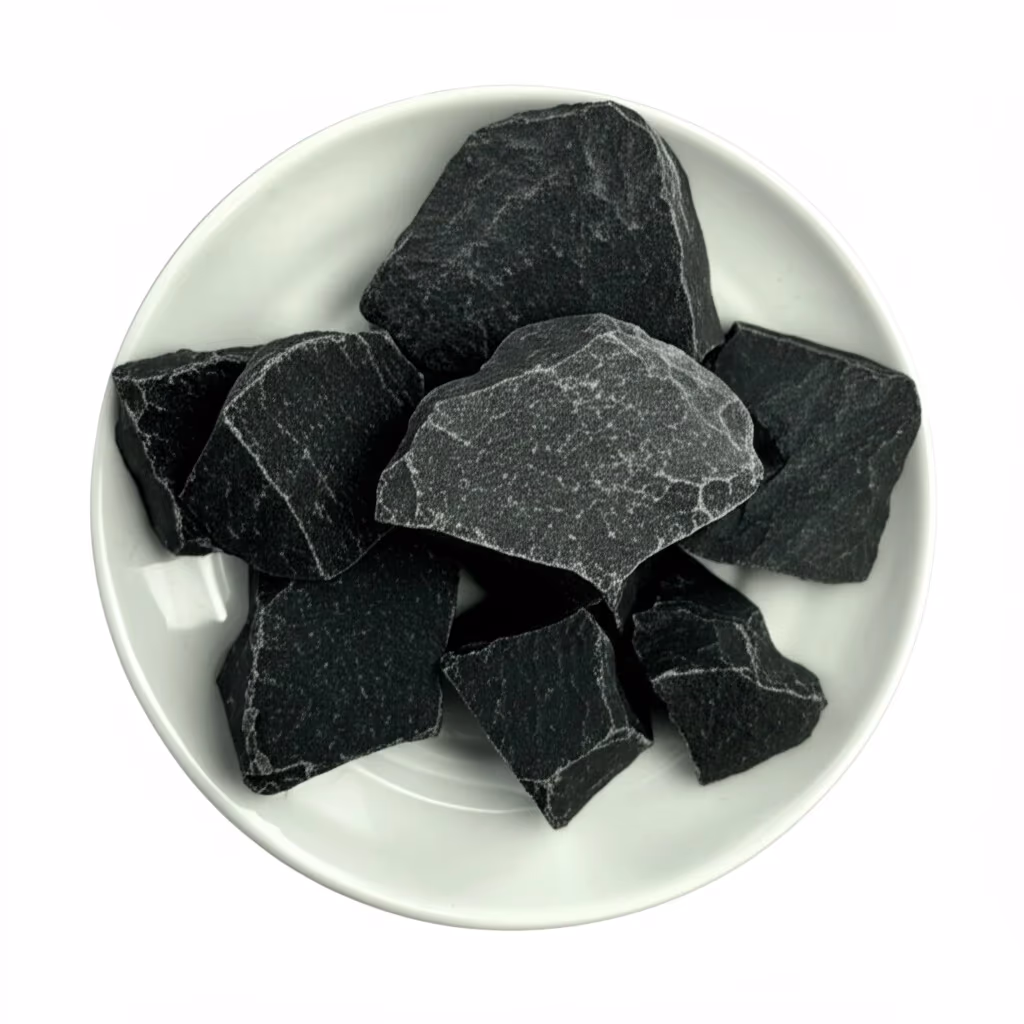 ROCA DECORATIVA BLACK DIAMOND - 1" — black rock for landscaping