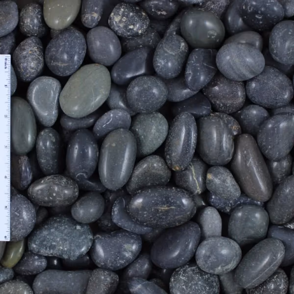 Black Polished Mexican Beach Pebbles 1"-2" - 50lb Bag ($59.95)