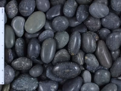 Guijarros Negros Pulidos de Playa Mexicana 1"-2" - Bolsa de 50lb ($59.95)