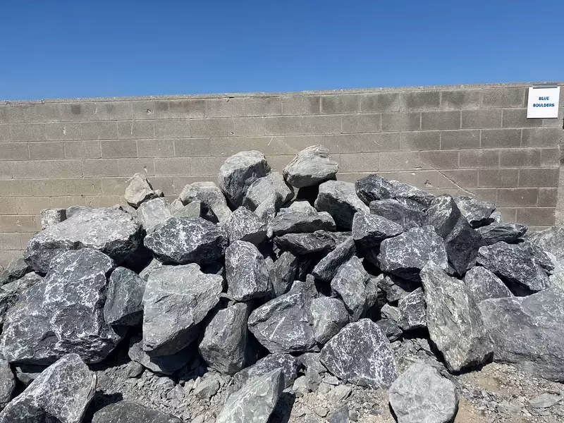 Blue Boulders — blue boulder for landscaping