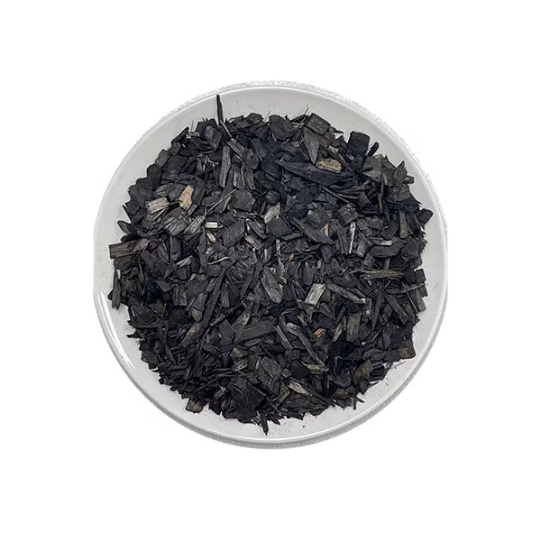 PREMIUM BLACK CHIPS (artificially dyed black) — bark for landscaping