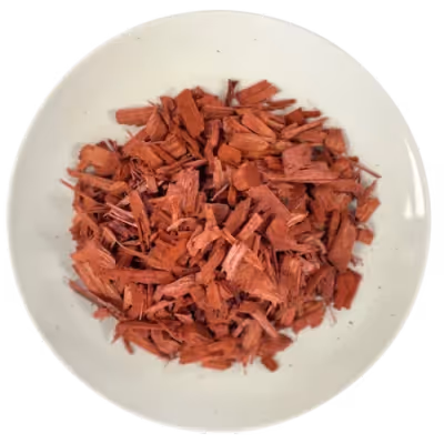 PREMIUM RED CHIPS BARK (artificially dyed red)