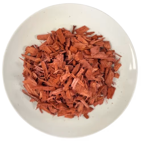 PREMIUM RED CHIPS BARK (artificially dyed red) — bark for landscaping