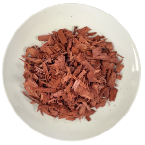 PREMIUM RED CHIPS BARK (recycled artificially dyed red)